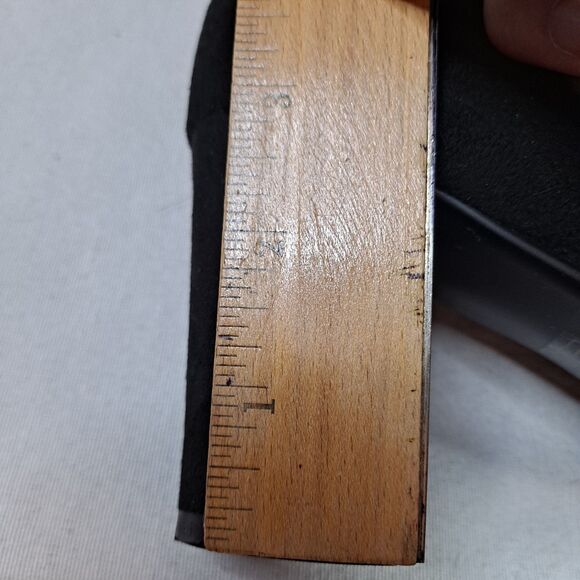 Rose Wand OTK Embroidered Boots Women's 12M Fabric Upper Black Renaissance Boho - Picture 6 of 13